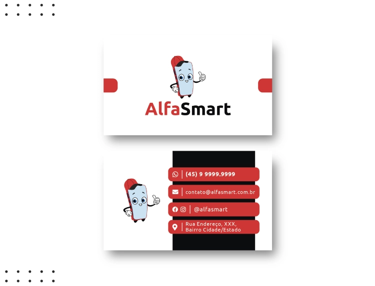 Cartão de Visitas Alfa Smart