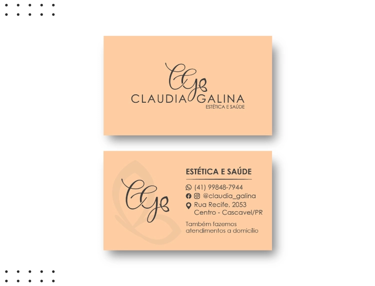 Cartão de Visitas Claudia Galina