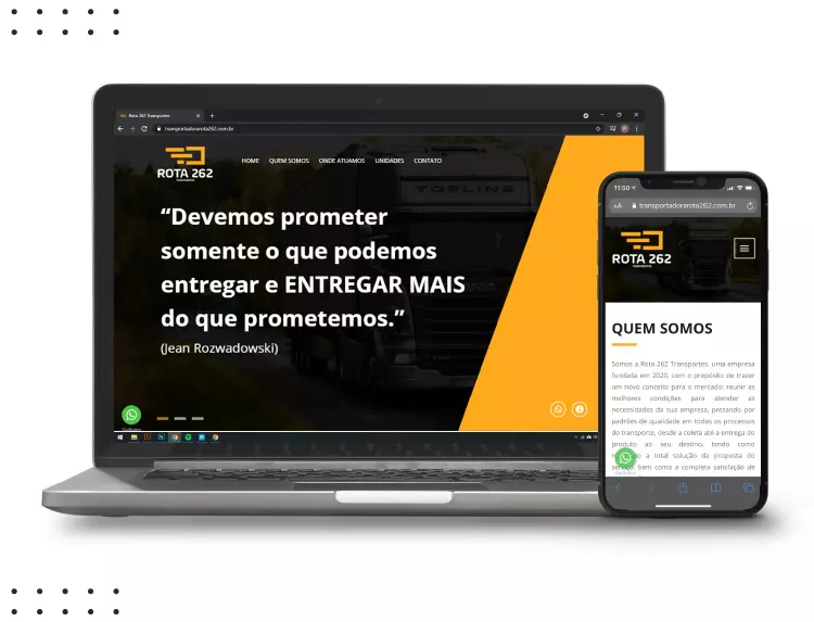Site - Rota 262 Transportes