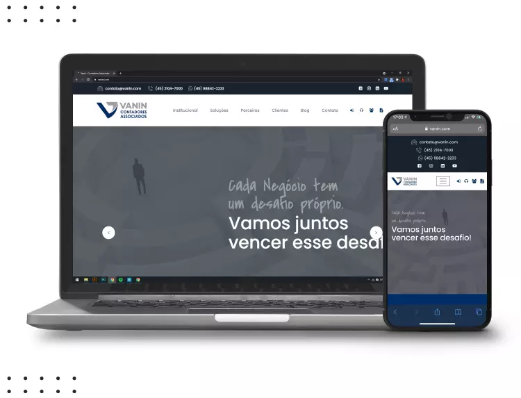 Site - Vanin Contadores e Associados
